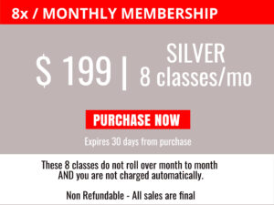 8x Silver Level Monthly Membership